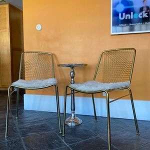 CB2 Lamp Skin Chair Seat Cover - 2 pcs